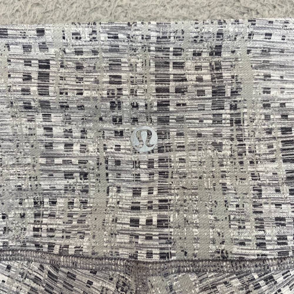 Lululemon Leggings‎ Womens 2 Wunder Under High Rise Gray Yoga Train Moonphase* - Picture 8 of 12